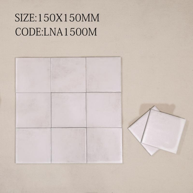 Gạch thẻ Porcelain mờ lượn KT 150x150mm mã LNA1500M