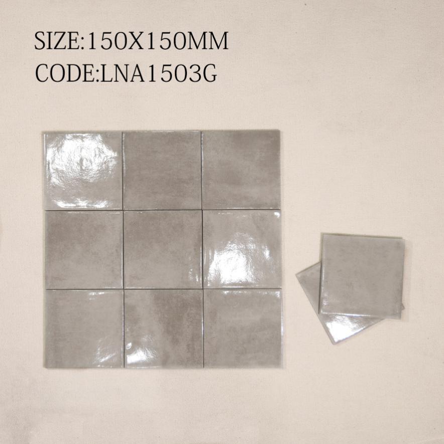 Gạch thẻ Porcelain bóng lượn KT 150x150mm mã LNA1503G