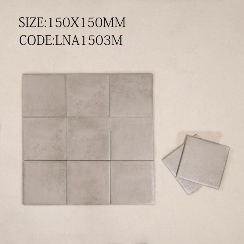 Gạch thẻ Porcelain mờ lượn KT 150x150mm mã LNA1503M