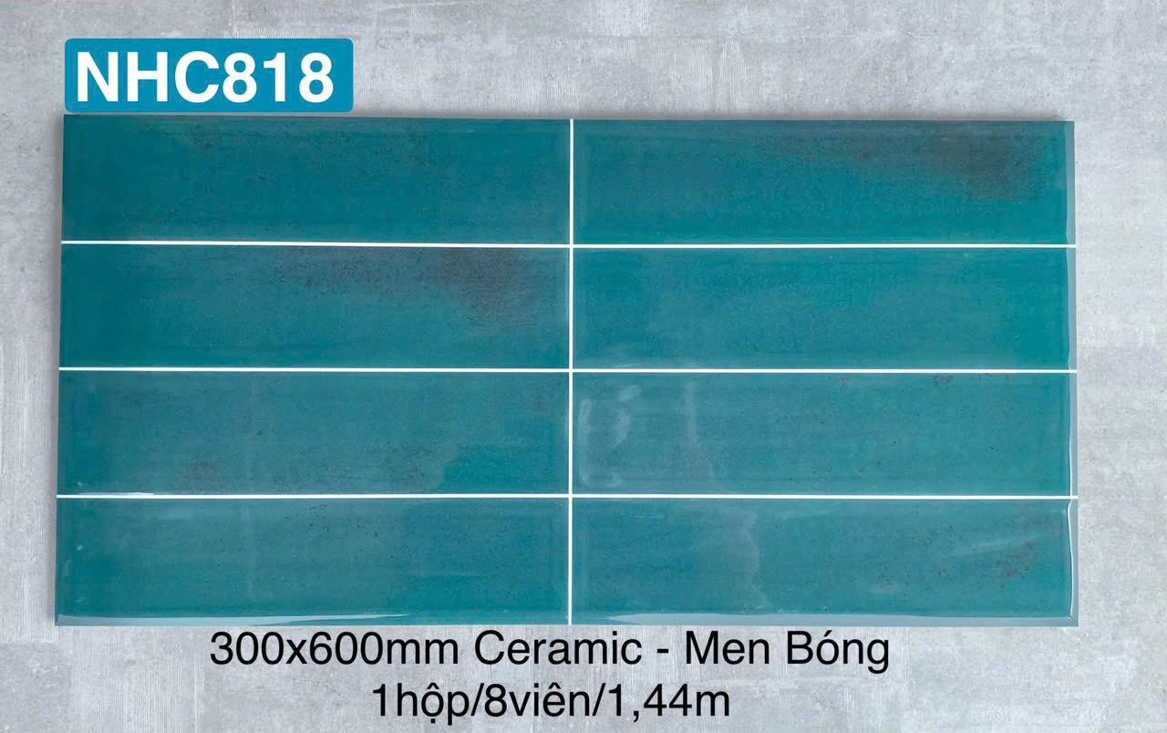 Gạch ốp tường giả thẻ 30x60cm men bóng mã NHC818