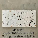 Gạch Terrazzo Porcelain mờ phẳng KT 300x600mm mã 36201